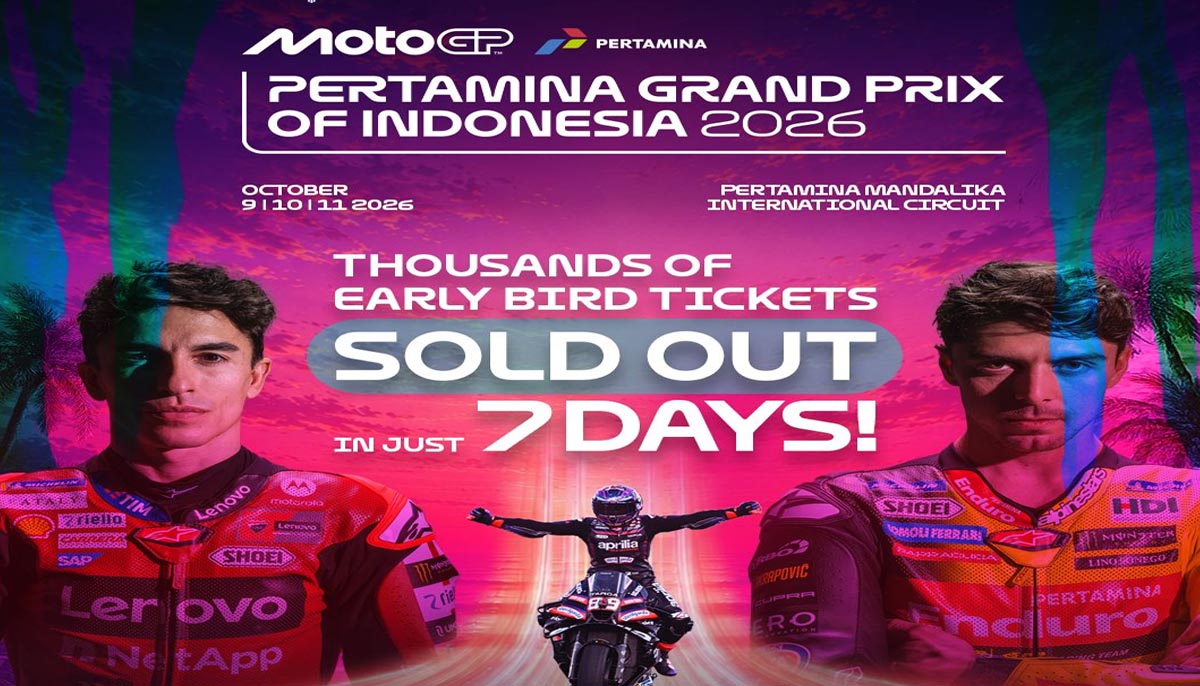Tiket Early Bird MotoGP Mandalika 2026 Sold Out dalam Sepekan, Presale 1 Resmi Dibuka