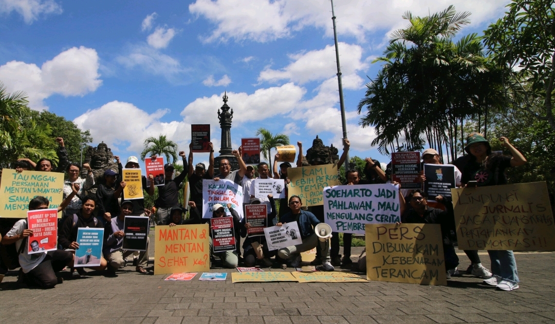Solidaritas Jurnalis Bali Bela Tempo, Lawan Upaya Pembredelan Gaya Baru