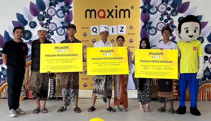 Maxim Tantang Pelajar Bali Adu Cerdas Lewat ‘English Brain Game’
